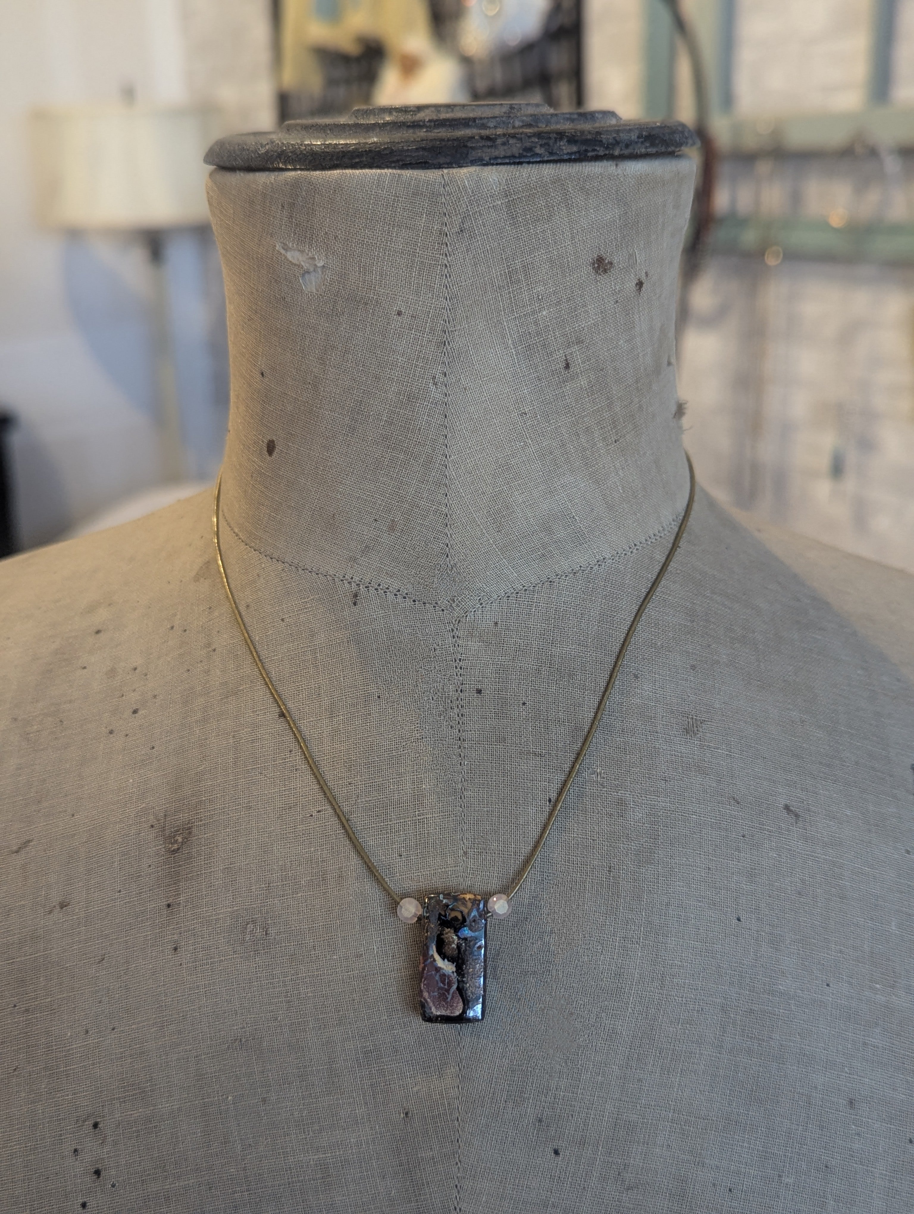 Australian Boulder Opal Pendant