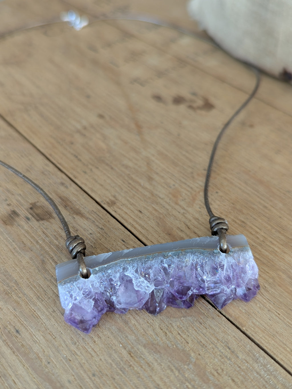 Amethyst Slab Pendant (B)