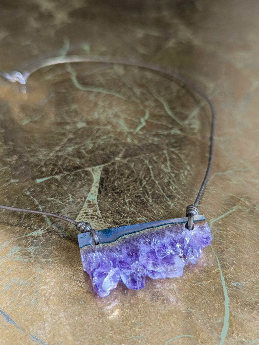 Amethyst Slab Pendant (A)