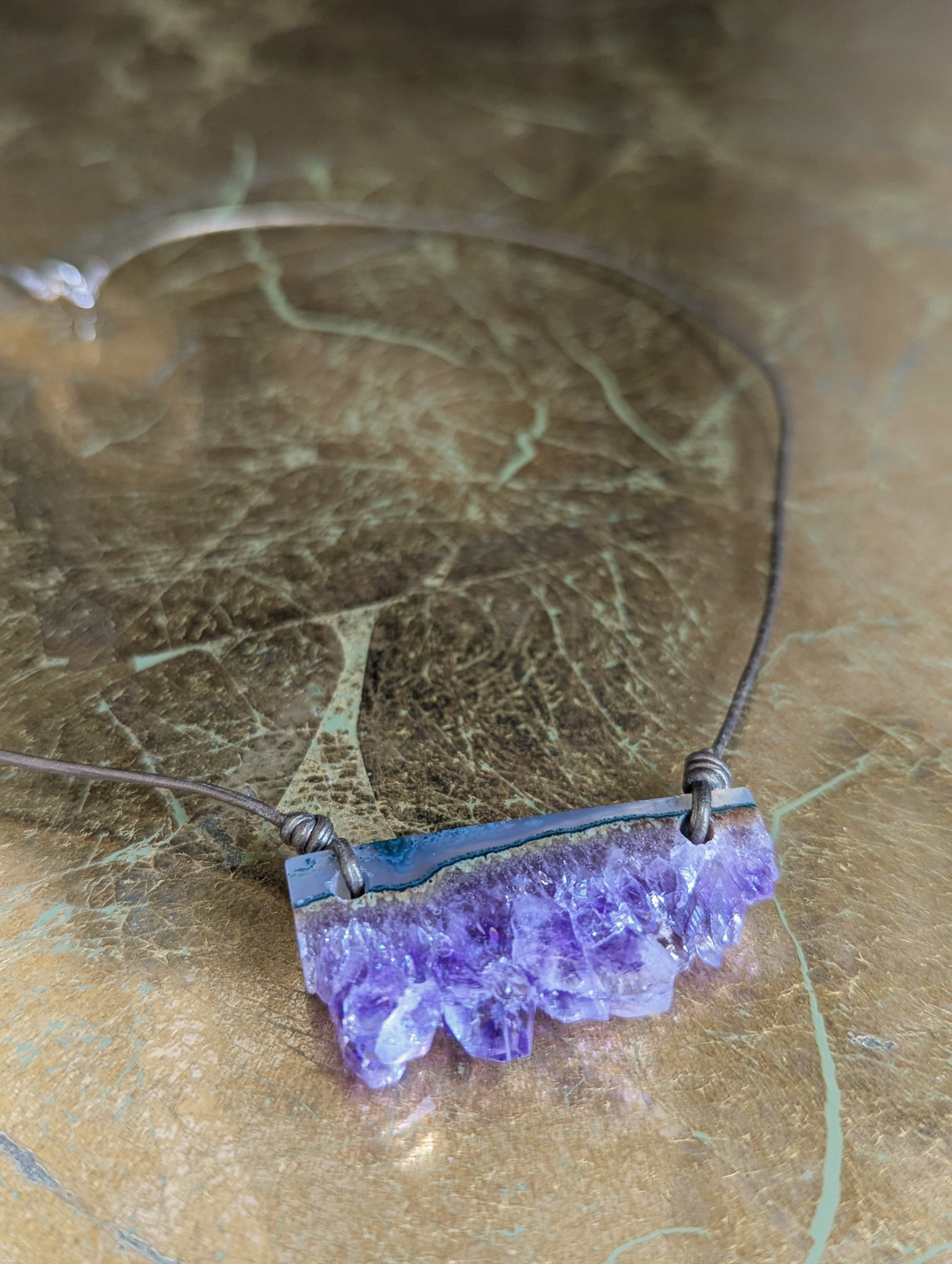 Amethyst Slab Pendant (A)
