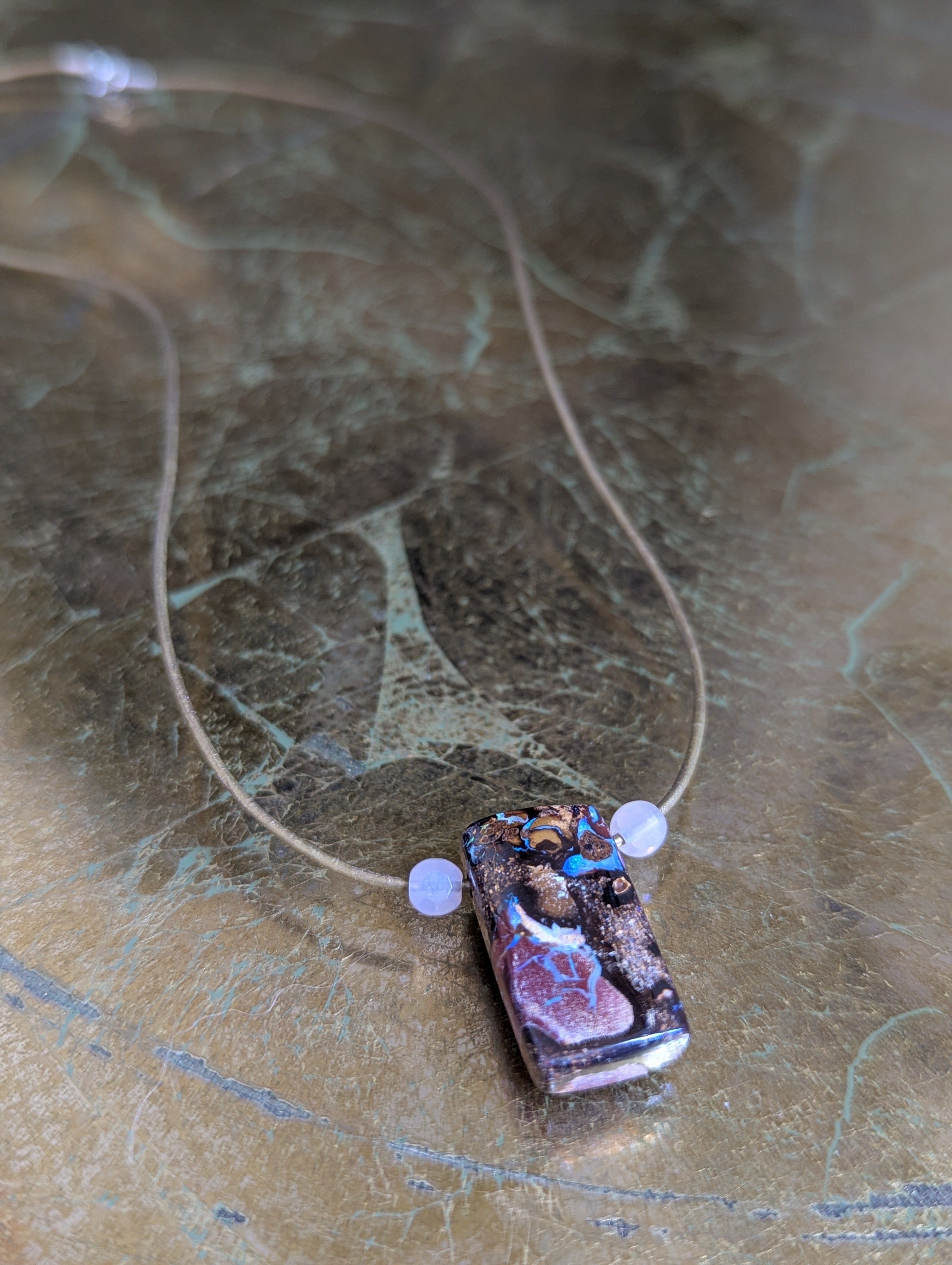 Australian Boulder Opal Pendant