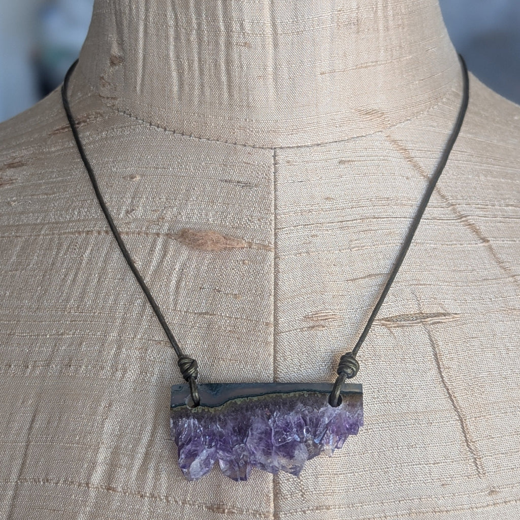 Amethyst Slab Pendant (A)
