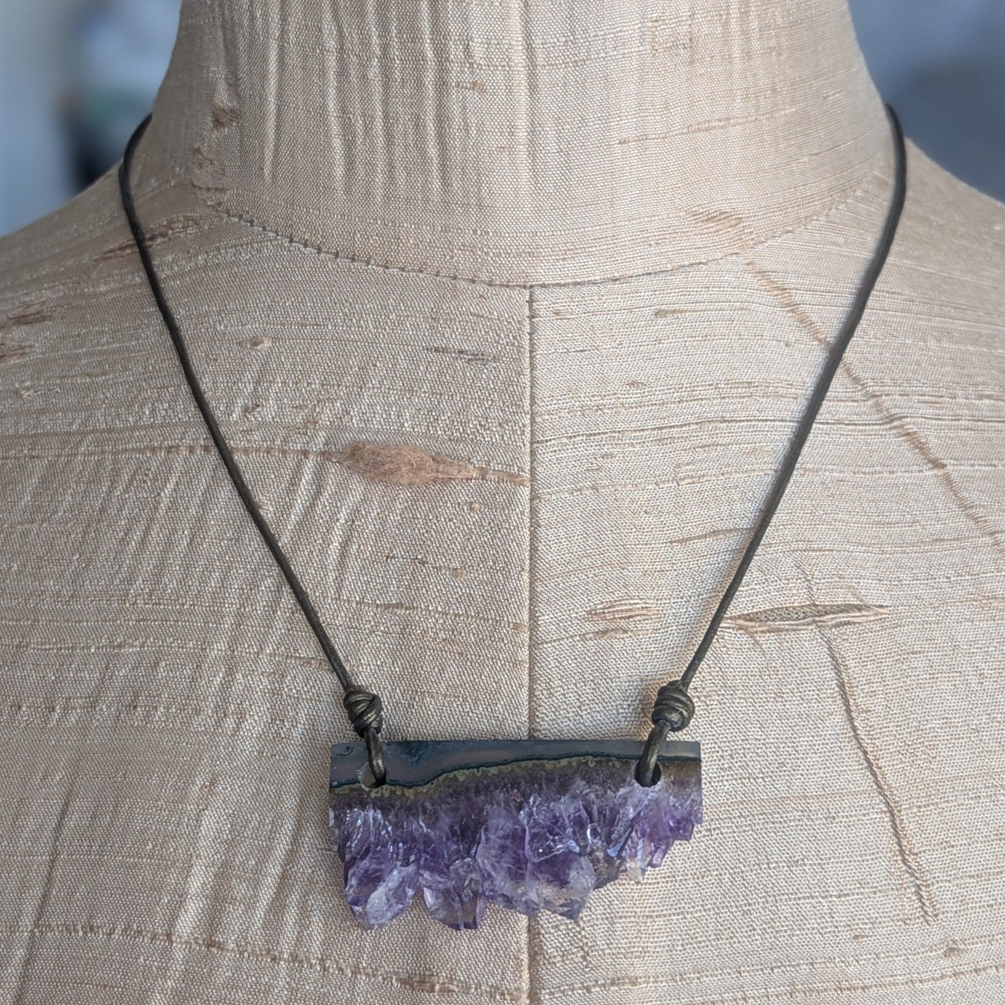 Amethyst Slab Pendant (A)