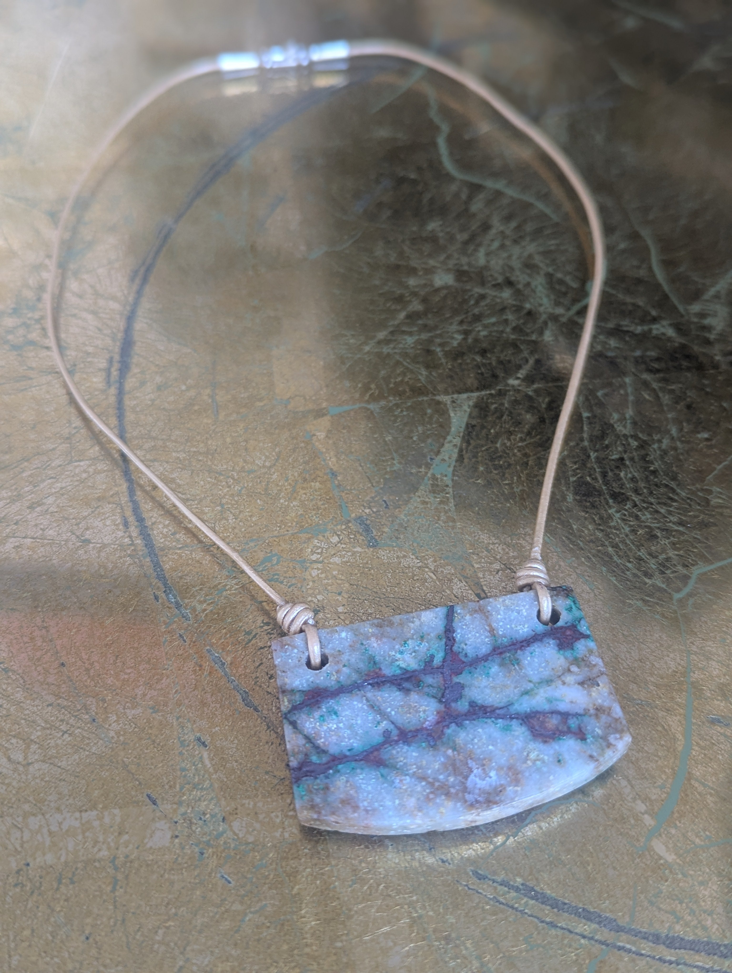 Chrysocolla Slab Pendant