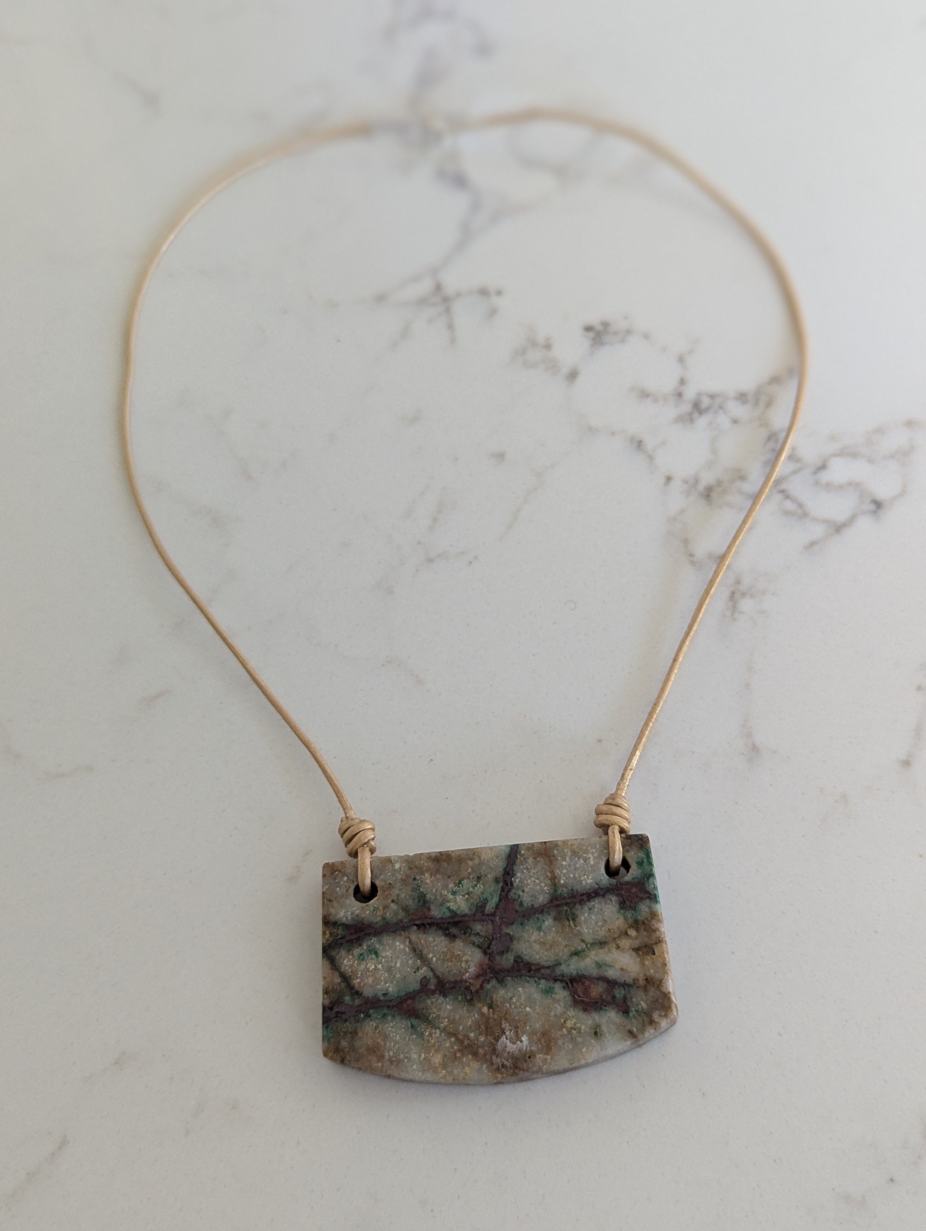 Chrysocolla Slab Pendant