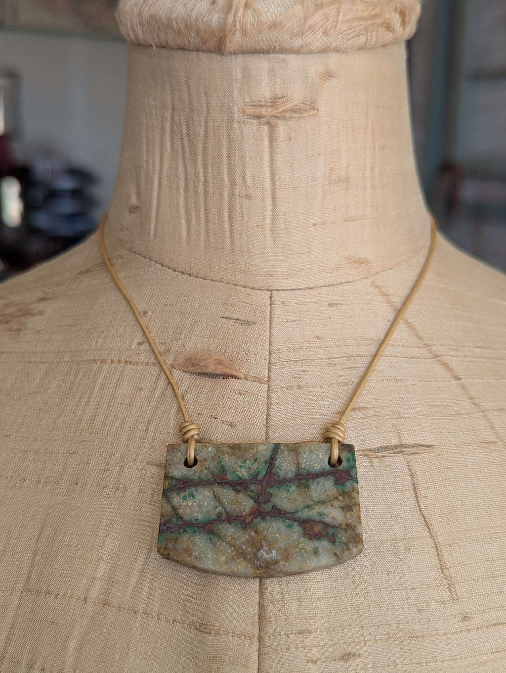 Chrysocolla Slab Pendant