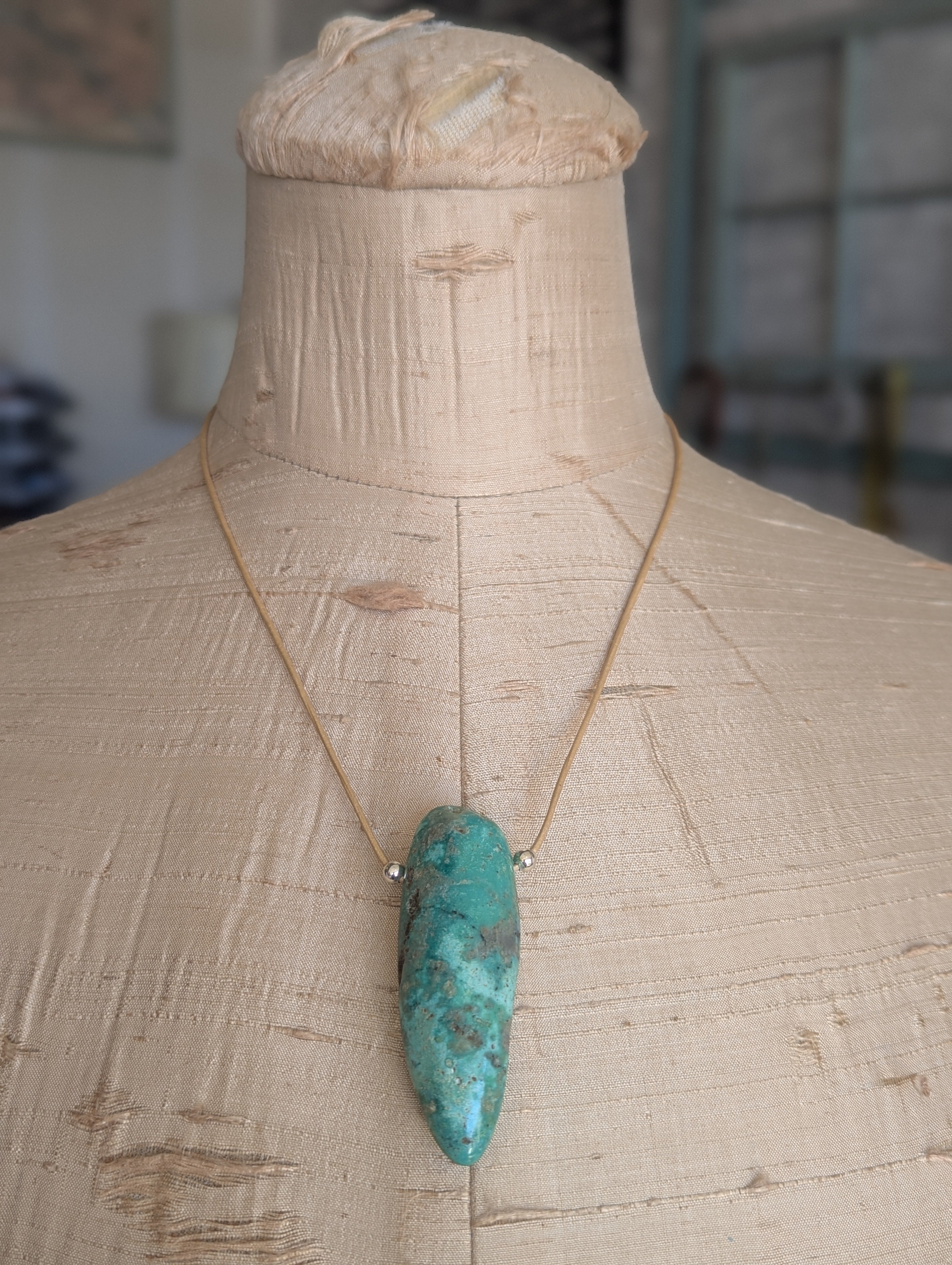 Elisa Turquoise Spike Pendant