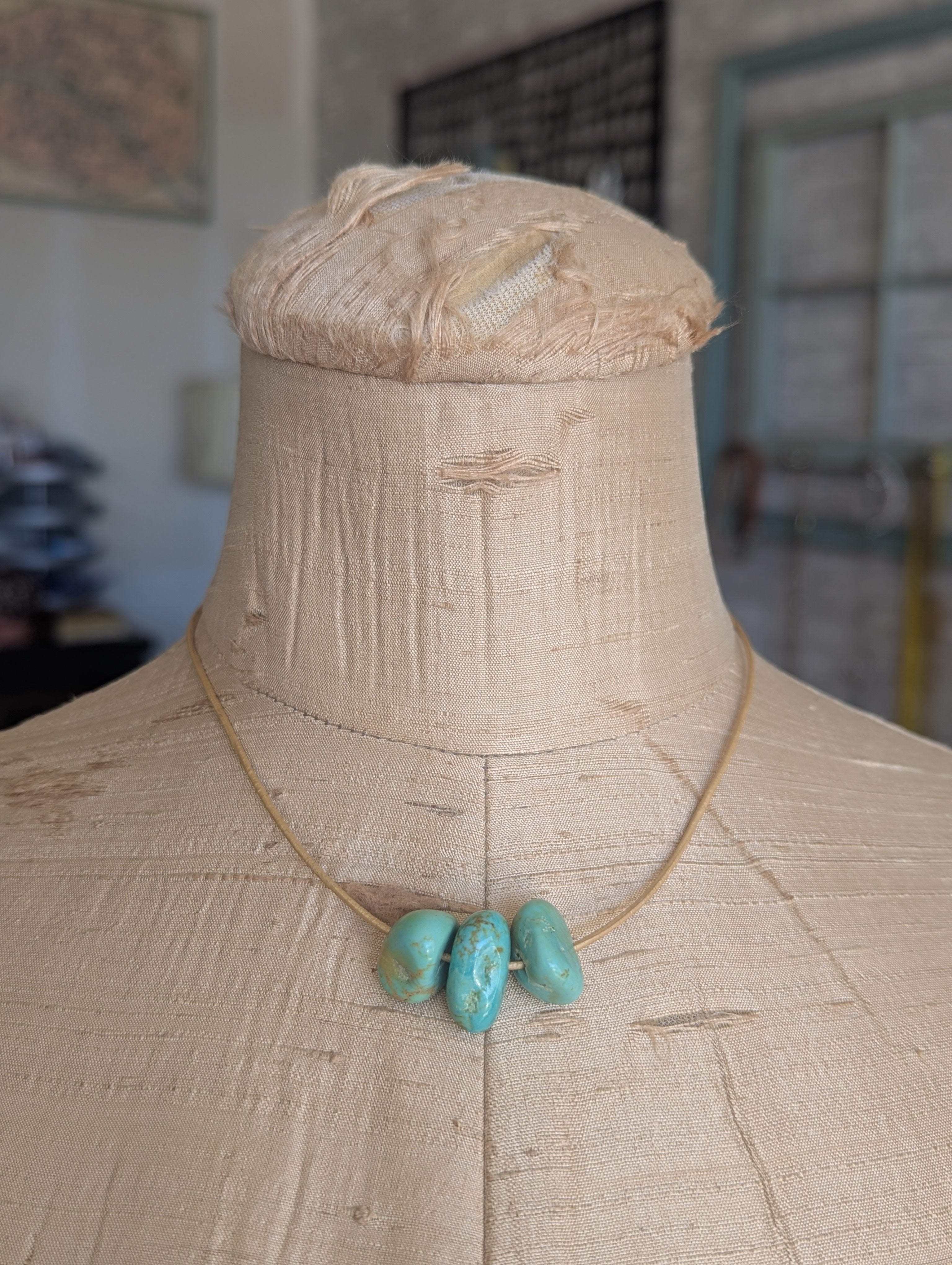 Elisa Turquoise Bead Choker