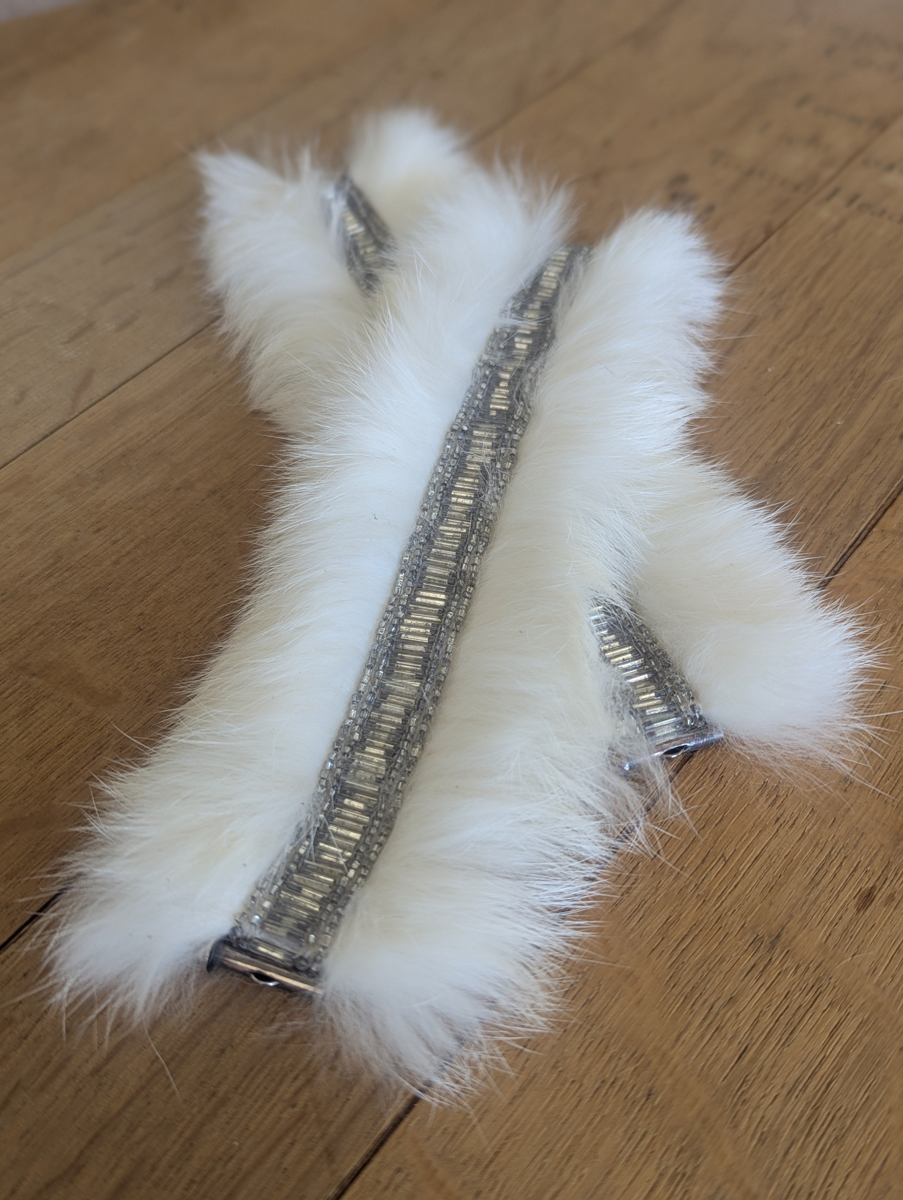 Vintage Rabbit Fur Cuffs (Made to order)