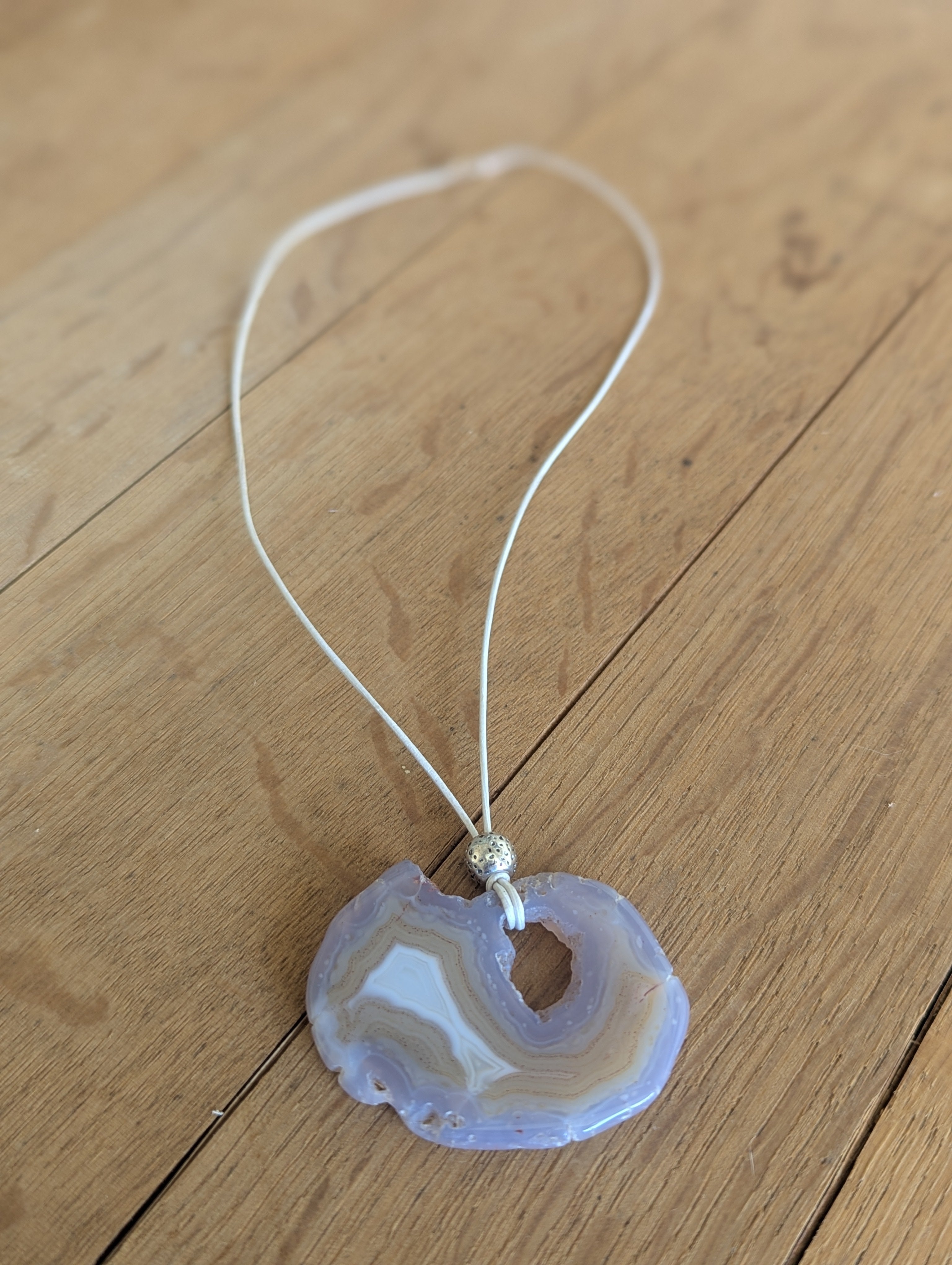 Sliced Agate with Cutout Pendant