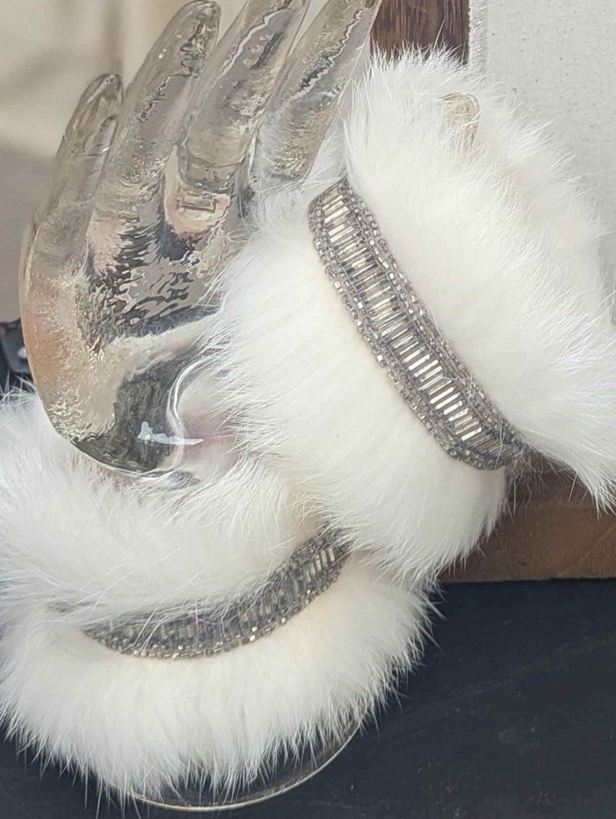 Vintage Rabbit Fur Cuffs (Made to order)