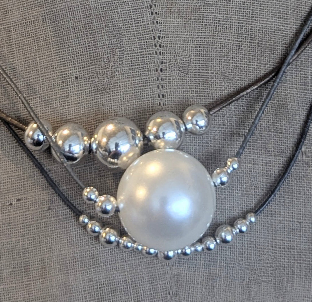 Silver Balls 3-piece Choker Set